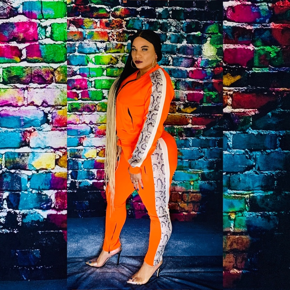 Neon Orange Tracksuit